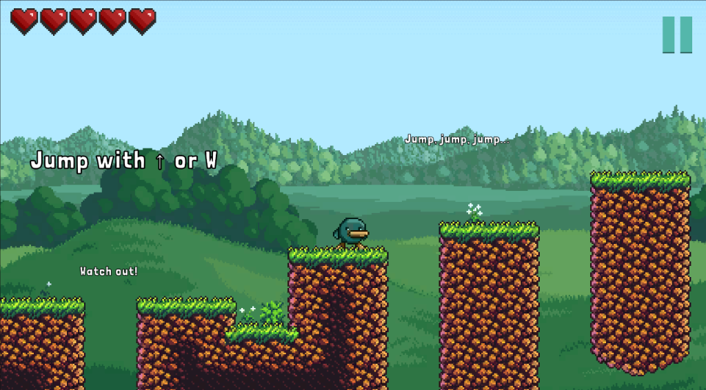 ManoFall Screenshot - Jumping platforms
